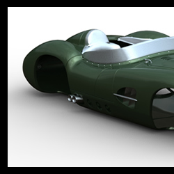 Aston Martin DBR1 tether car - Conception et design eurodesign.paris pour JDR Paris