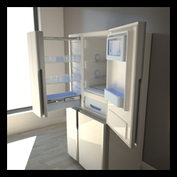 Réfrigérateur congélateur - Design eurodesign.paris pour Changhong Meiling en 2013 - euro design